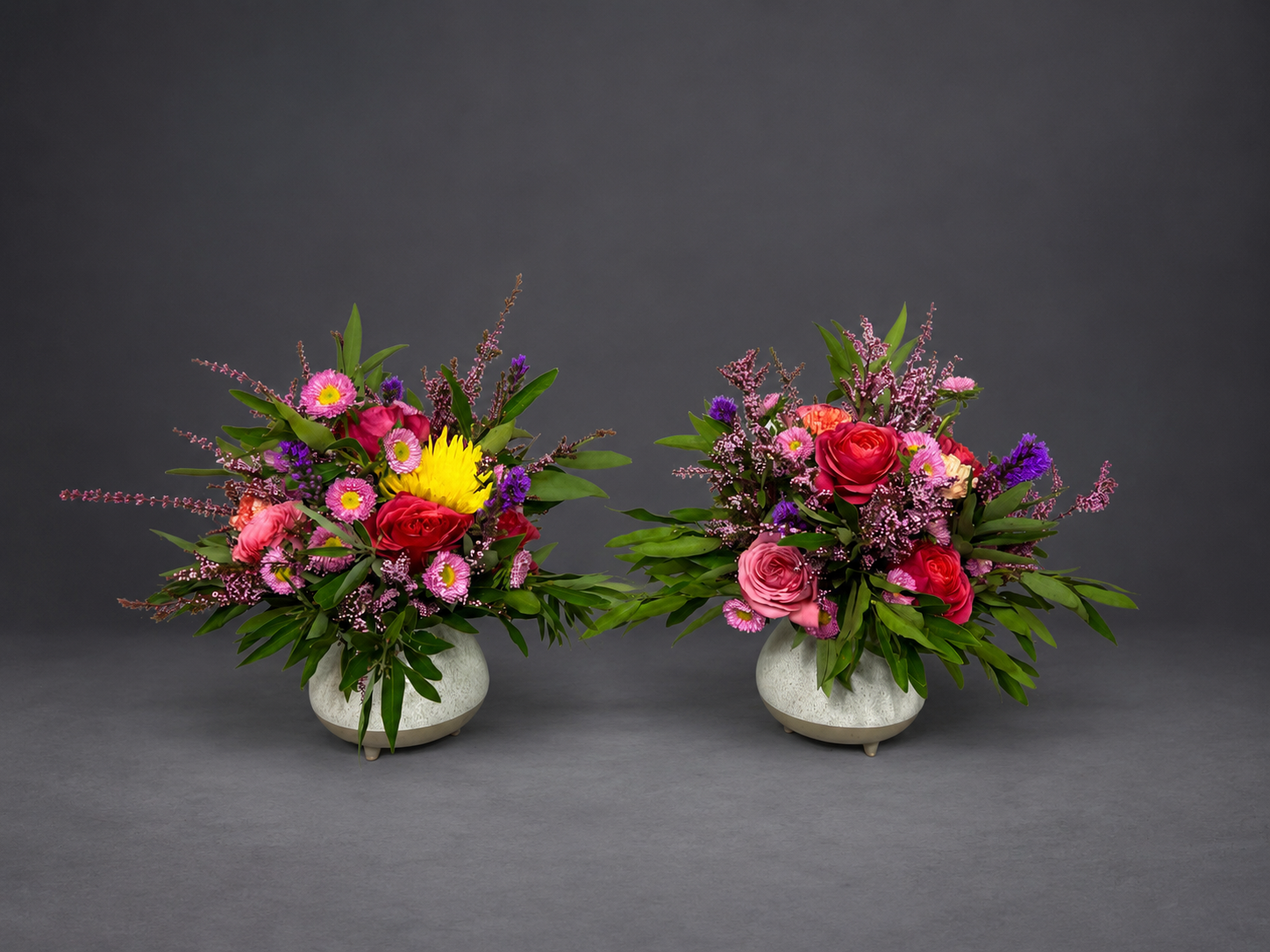 Single bud vase with dark gothic floral styling